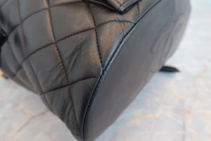CHANEL/シャネル マトラッセチェーンリュック ラムスキン ブラック/ゴールド金具 リュック 700080140