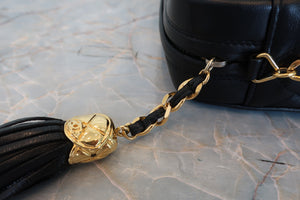 CHANEL/シャネル マトラッセフリンジチェーンショルダーバッグ ラムスキン ブラック/ゴールド金具 ショルダーバッグ 700090154