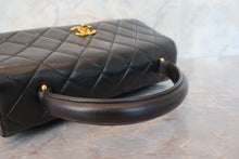 画像をギャラリービューアに読み込む, CHANEL/シャネル マトラッセ台形ハンドバッグ ラムスキン ブラック/ゴールド金具 ハンドバッグ 700110005
