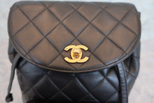 画像をギャラリービューアに読み込む, CHANEL/シャネル マトラッセチェーンリュック ラムスキン ブラック/ゴールド金具 リュック 700080140
