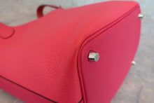 Load image into Gallery viewer, HERMES PICOTIN LOCK CASAQUE 2PM Clemence leather Rose mexico/Rose extreme/Rouge de coeur Y Engraving Hand bag 800080104
