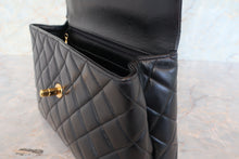 画像をギャラリービューアに読み込む, CHANEL/シャネル マトラッセ台形ハンドバッグ ラムスキン ブラック/ゴールド金具 ハンドバッグ 700110005
