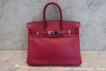 将图片加载到图库查看器，HERMES BIRKIN 25 Swift leather Ruby □N刻印 Hand bag 600090290
