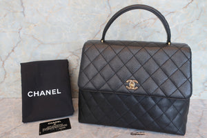 CHANEL/シャネル マトラッセ台形ハンドバッグ キャビアスキン ブラック/ゴールド金具 ハンドバッグ 700090161