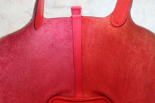Load image into Gallery viewer, HERMES PICOTIN LOCK CASAQUE 2PM Clemence leather Rose mexico/Rose extreme/Rouge de coeur Y Engraving Hand bag 800080104
