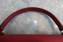 将图片加载到图库查看器，HERMES KELLY 32 Graine Couchevel leather Rouge vif Shoulder bag 500090116
