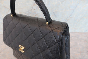 CHANEL/シャネル マトラッセ台形ハンドバッグ キャビアスキン ブラック/ゴールド金具 ハンドバッグ 700090161