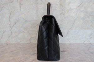 CHANEL/シャネル マトラッセ台形ハンドバッグ キャビアスキン ブラック/ゴールド金具 ハンドバッグ 700090161
