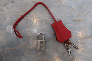 HERMES／エルメス バーキン30 ヴォースイフト ルージュガランス □L刻印 ハンドバッグ 700070121