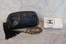 画像をギャラリービューアに読み込む, CHANEL/シャネル ココマークフリンジチェーンショルダーバッグ ラムスキン ブラック/ゴールド金具 ショルダーバッグ 700100221
