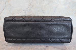 CHANEL/シャネル マトラッセ台形ハンドバッグ キャビアスキン ブラック/ゴールド金具 ハンドバッグ 700090161