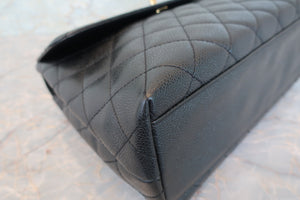 CHANEL/シャネル マトラッセ台形ハンドバッグ キャビアスキン ブラック/ゴールド金具 ハンドバッグ 700090161