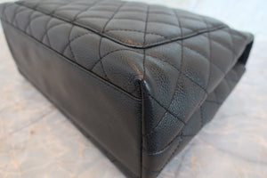 CHANEL/シャネル マトラッセ台形ハンドバッグ キャビアスキン ブラック/ゴールド金具 ハンドバッグ 700090161