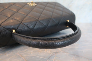 CHANEL/シャネル マトラッセ台形ハンドバッグ キャビアスキン ブラック/ゴールド金具 ハンドバッグ 700090161