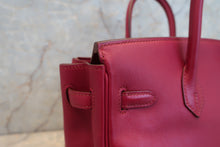 将图片加载到图库查看器，HERMES BIRKIN 25 Swift leather Ruby □N刻印 Hand bag 600090290
