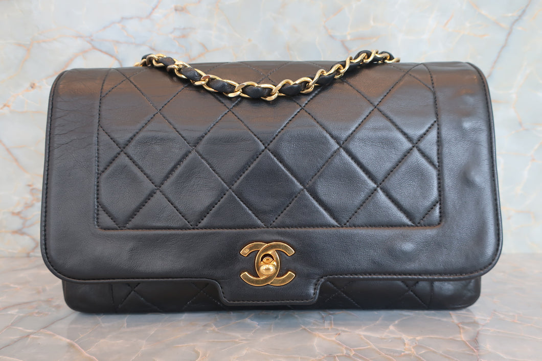 CHANEL/シャネル マトラッセチェーンショルダーバッグ ラムスキン ブラック/ゴールド金具 ショルダーバッグ 700080158