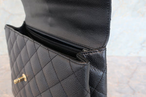 CHANEL/シャネル マトラッセ台形ハンドバッグ キャビアスキン ブラック/ゴールド金具 ハンドバッグ 700090161
