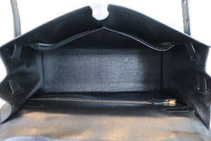 HERMES KELLY 32 Box carf leather Black □J Engraving Shoulder bag 700070117