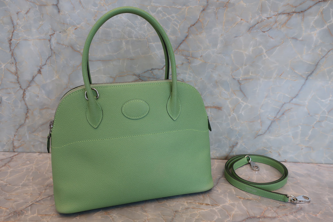 HERMES／エルメス ボリード27 ヴォーエプソン ヴェールクリケット Y刻印 ショルダーバッグ 700090192