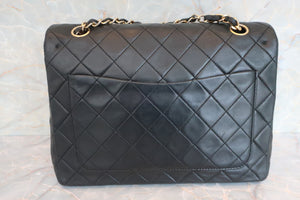 CHANEL/香奈儿 CF 双盖 双链 肩背包 羊皮 Black/Gold hadware(黑色/金色金属) ﻿肩背包 600070074