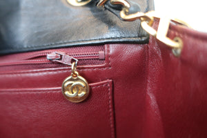 CHANEL/シャネル マトラッセチェーンショルダーバッグ ラムスキン ブラック/ゴールド金具 ショルダーバッグ 700080158
