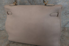 将图片加载到图库查看器，HERMES KELLY 35 Bi-color Clemence leather Lite beige/Beige □F刻印 Shoulder bag 500100007
