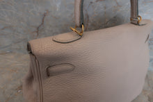 将图片加载到图库查看器，HERMES KELLY 35 Bi-color Clemence leather Lite beige/Beige □F刻印 Shoulder bag 500100007
