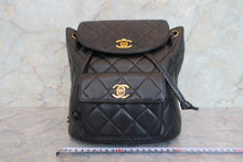 画像をギャラリービューアに読み込む, CHANEL/シャネル マトラッセチェーンリュック ラムスキン ブラック/ゴールド金具 リュック 700080135
