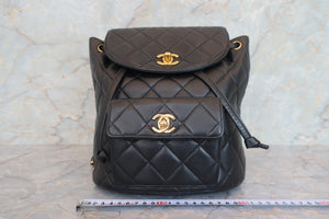 CHANEL/シャネル マトラッセチェーンリュック ラムスキン ブラック/ゴールド金具 リュック 700080135