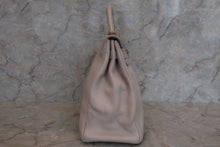 将图片加载到图库查看器，HERMES KELLY 35 Bi-color Clemence leather Lite beige/Beige □F刻印 Shoulder bag 500100007
