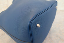 将图片加载到图库查看器，HERMES PICOTIN LOCK Eclat MM Clemence leather/Swift leather Deep blue/Anemone D刻印 Hand bag 600080193
