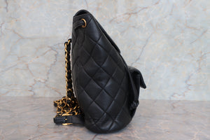 CHANEL/シャネル マトラッセチェーンリュック ラムスキン ブラック/ゴールド金具 リュック 700080135