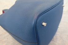 将图片加载到图库查看器，HERMES PICOTIN LOCK Eclat MM Clemence leather/Swift leather Deep blue/Anemone D刻印 Hand bag 600080193
