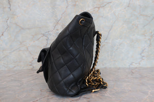 CHANEL/シャネル マトラッセチェーンリュック ラムスキン ブラック/ゴールド金具 リュック 700080135