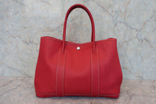 將圖片載入圖庫檢視器 HERMES／エルメス ガーデンパーティPM ネゴンダ ルージュ □L刻印 トートバッグ 800050127
