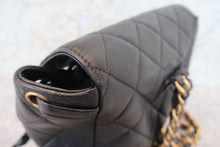 Load image into Gallery viewer, CHANEL Matelasse Chain back pack Lambskin Black/Gold hadware Back pack 700080135
