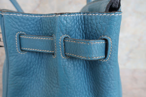 HERMES／エルメス バーキン30 トリヨンクレマンス ブルージーン □K刻印 ハンドバッグ 700070026