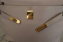 将图片加载到图库查看器，HERMES KELLY 35 Bi-color Clemence leather Lite beige/Beige □F刻印 Shoulder bag 500100007
