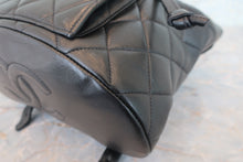 Load image into Gallery viewer, CHANEL Matelasse Chain back pack Lambskin Black/Gold hadware Back pack 700080135
