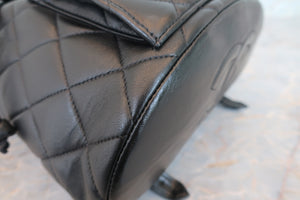 CHANEL/シャネル マトラッセチェーンリュック ラムスキン ブラック/ゴールド金具 リュック 700080135