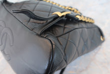 Load image into Gallery viewer, CHANEL Matelasse Chain back pack Lambskin Black/Gold hadware Back pack 700080135
