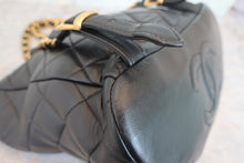 Load image into Gallery viewer, CHANEL Matelasse Chain back pack Lambskin Black/Gold hadware Back pack 700080135
