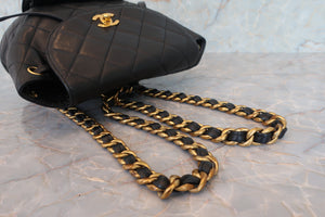 CHANEL/シャネル マトラッセチェーンリュック ラムスキン ブラック/ゴールド金具 リュック 700080135