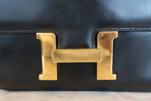 画像をギャラリービューアに読み込む, HERMES／エルメス コンスタンス24 ボックスカーフ ブラック 〇P刻印 ショルダーバッグ 700090176
