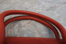 将图片加载到图库查看器，HERMES BIRKIN 30 Bi-color Clemence leather Sanguine/White □O刻印 Hand bag 600060024
