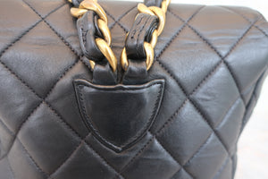 CHANEL/シャネル マトラッセチェーンリュック ラムスキン ブラック/ゴールド金具 リュック 700080135