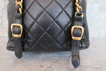 画像をギャラリービューアに読み込む, CHANEL/シャネル マトラッセチェーンリュック ラムスキン ブラック/ゴールド金具 リュック 700080135
