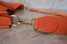 Load image into Gallery viewer, HERMES  EVELYNE 1PM Togo leather Orange □G Engraving Shoulder bag 700120048
