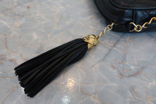 Load image into Gallery viewer, CHANEL Matelasse fringe chain shoulder bag Lambskin Black/Gold hadware Shoulder bag 800070028
