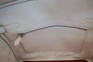 HERMES BIRKIN 30 Bi-color Clemence leather Sanguine/White □O刻印 Hand bag 600060024